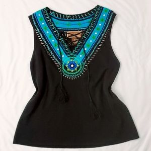 Double D Ranch Embroidered Top Sz M!